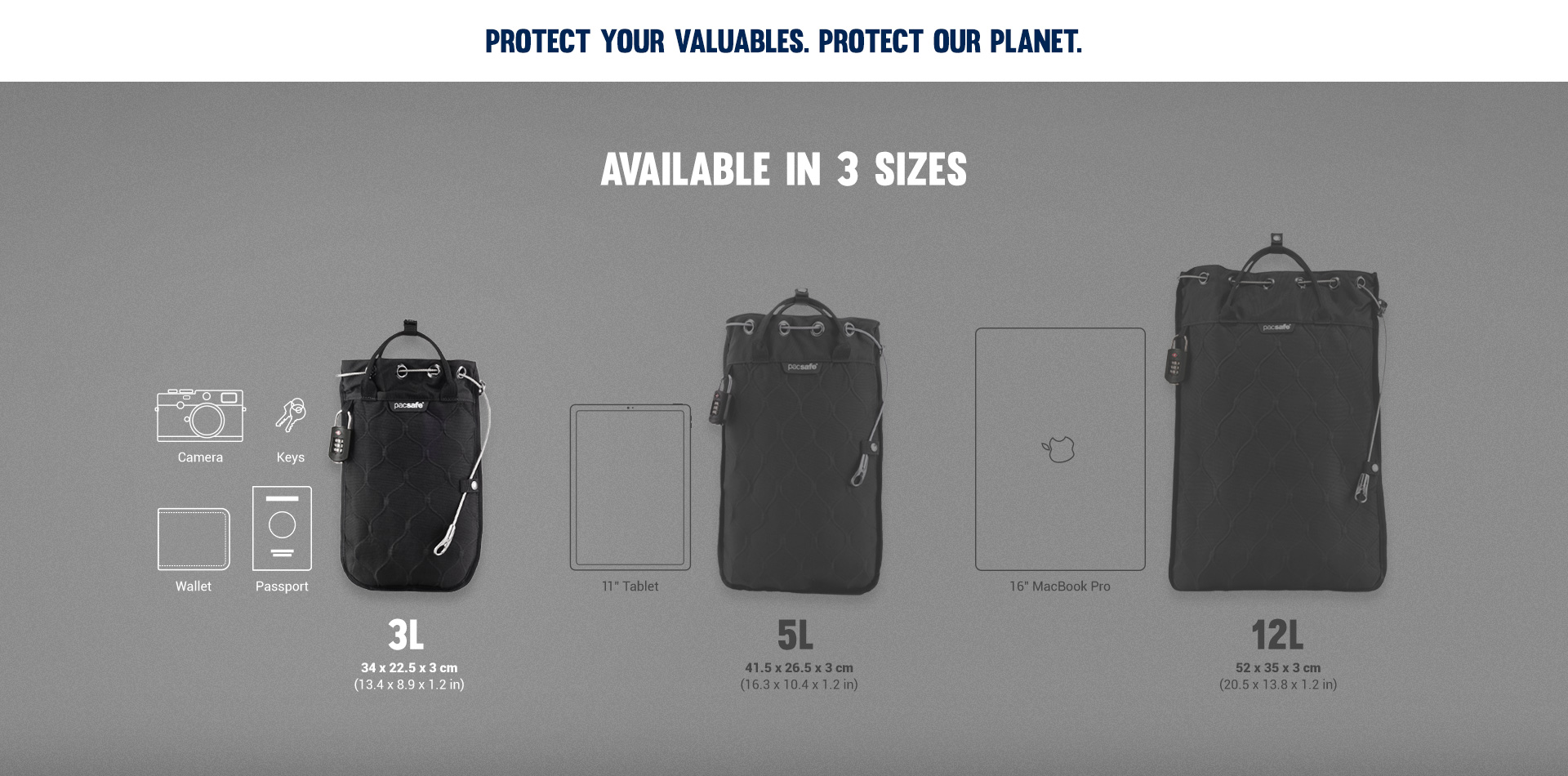 Travelsafe® Anti-Theft Portable Safe (Available in 3 sizes